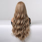 28 Inches Long Curly Blonde Wigs Synthetic Wigs Women's Wigs for Daily Use Party or Cosplay Taking Photos LC255-3