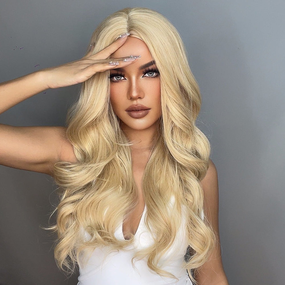 26 inch Long curly wigs blonde wigs for women for daily or cosplay use LC6138-1