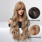 28 Inches Long Curly Blonde Wigs Synthetic Wigs Women's Wigs for Daily Use Party or Cosplay Taking Photos LC255-3