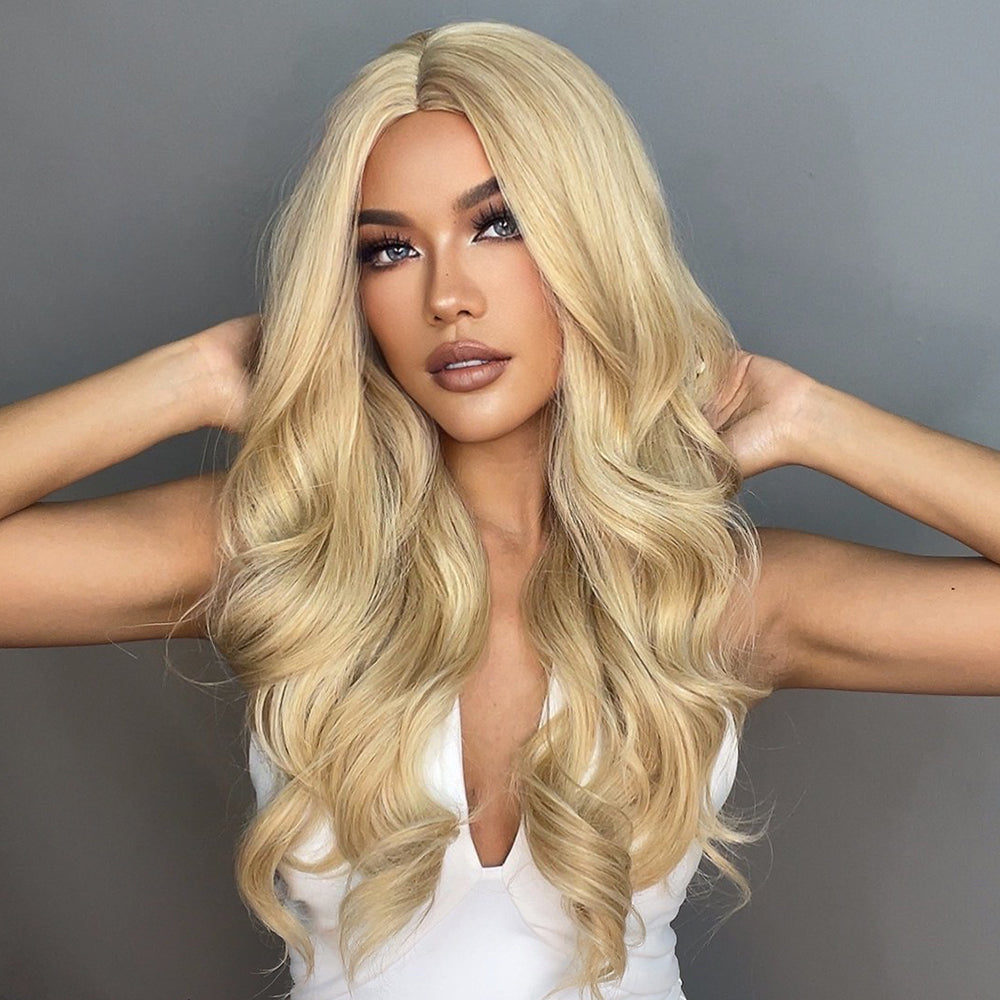 26 inch Long curly wigs blonde wigs for women for daily or cosplay use LC6138-1