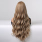 28 Inches Long Curly Blonde Wigs Synthetic Wigs Women's Wigs for Daily Use Party or Cosplay Taking Photos LC255-3