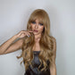 26 Inches Long Curly Blonde Wigs with Bangs Synthetic Wigs Women's Wigs for Daily or Cosplay Use LC281-1