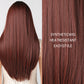 28 inch Long straight wigs black ombre wine red Wigs with bangs wigs LC2096-2