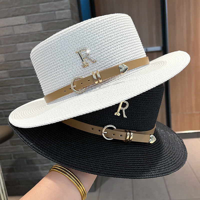 New Style Metal R letter Fashion Women Hats FDH1