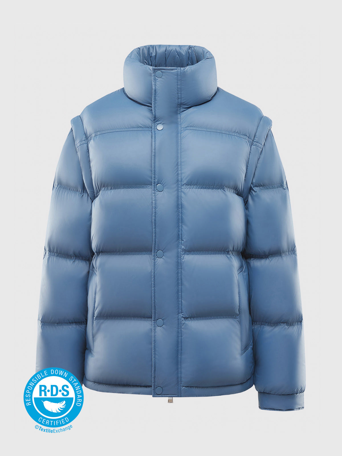 [Quick Ship]  FD clothing | Ahaselected 2 Ways To Wear Down Puffer Jacket With Removable Sleeves