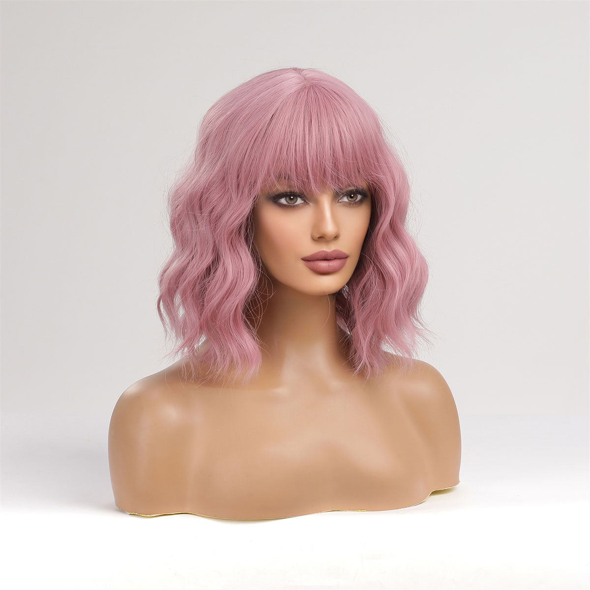 FDwig | 14-inch Pink Curly Short wig Women's wig LC8058-1