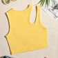 [Quick Ship] FD clothing | Ahaselected Sunshine Cutout Cropped Tank