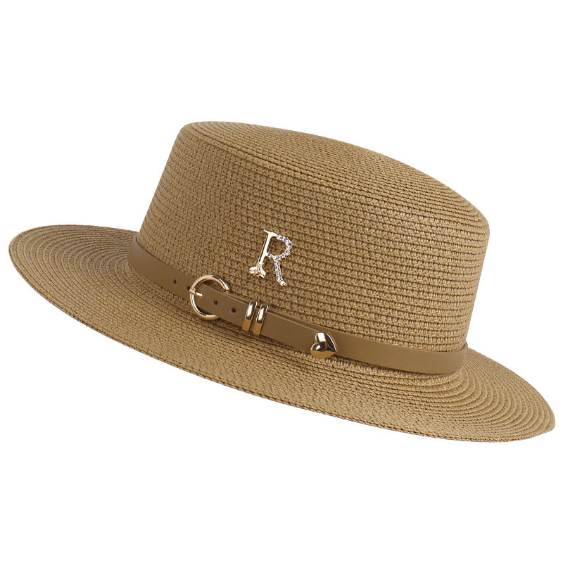 New Style Metal R letter Fashion Women Hats FDH1