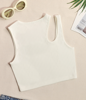 [Quick Ship] FD clothing | Ahaselected Sunshine Cutout Cropped Tank