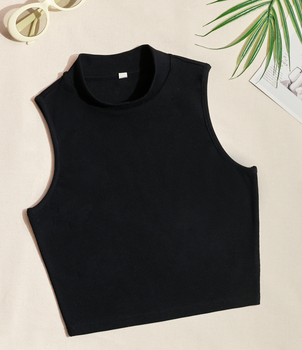 [Quick Ship] FD Clothing | Ahaselected Sunshine Stand Collar Cropped Tank