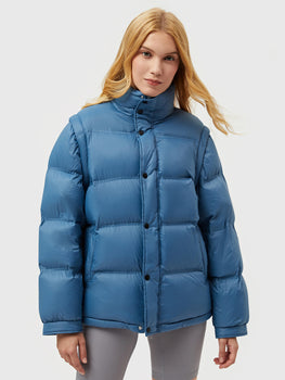 [Quick Ship]  FD clothing | Ahaselected 2 Ways To Wear Down Puffer Jacket With Removable Sleeves