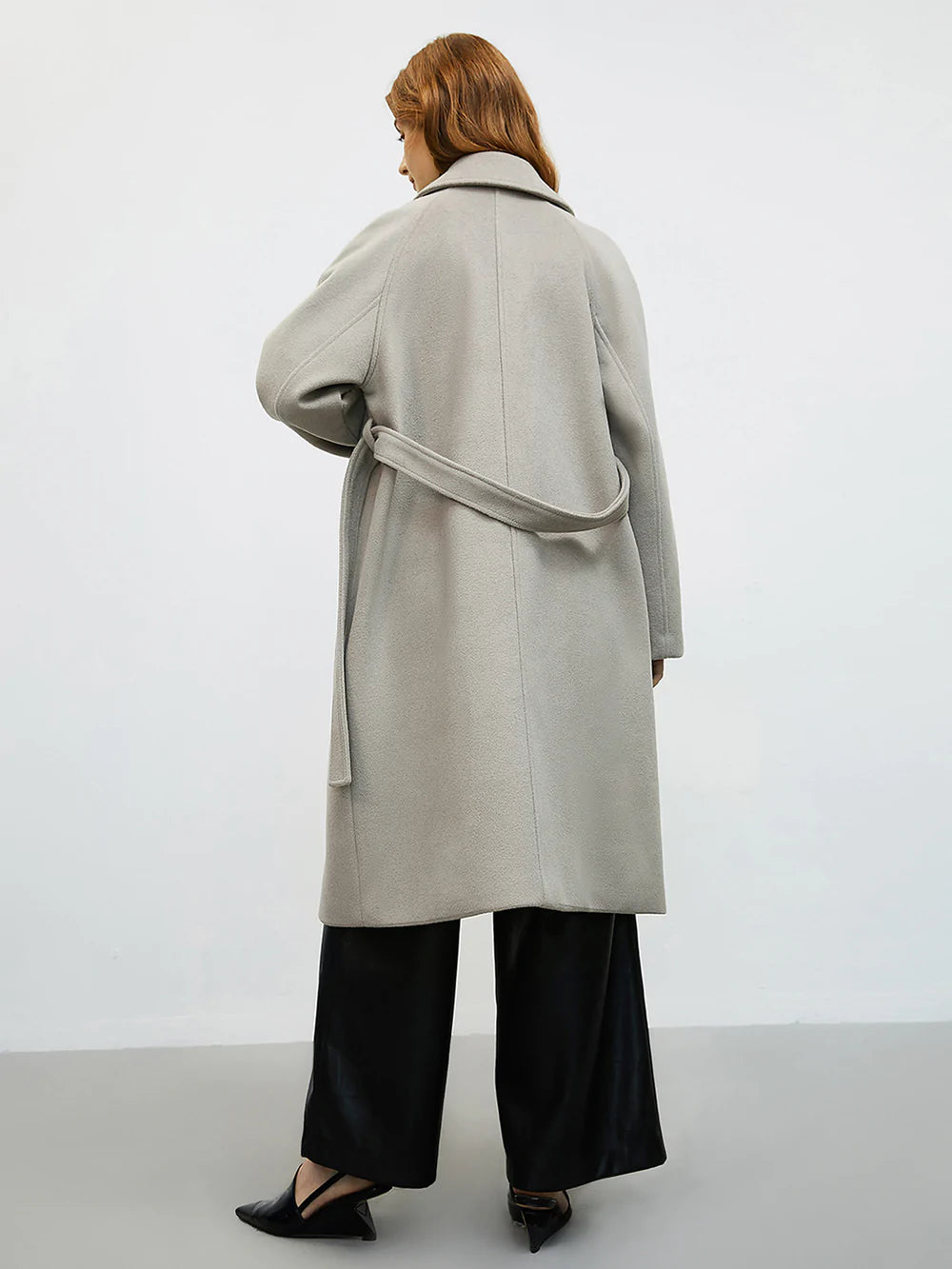 [Quick ship] FD Clothing | Ahaselected Loose Wool Coat With Belt